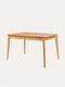 Table à manger à rallonges 130-225 cm en chêne massif naturel Atlante