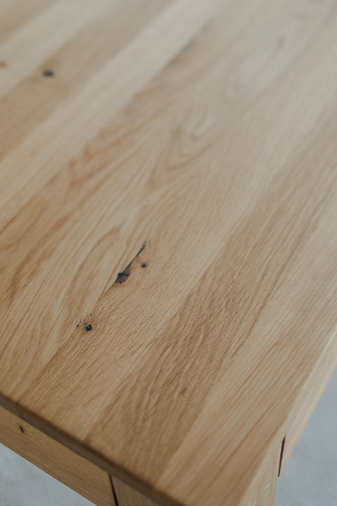 Table à manger extensible Ravello 160–260 cm avec 2 rallonges en chêne massif naturel