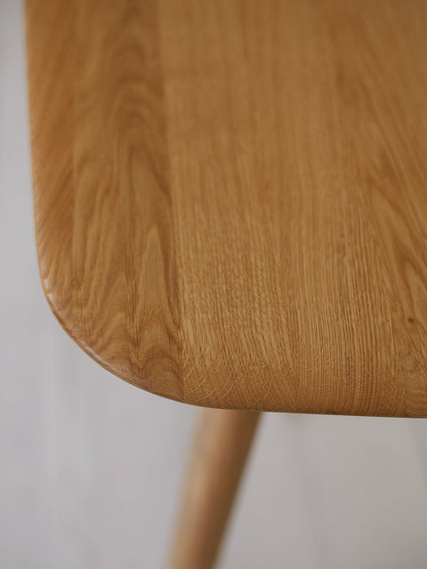 Table de salle à manger à rallonges 160-205 cm en chêne massif naturel Toscana