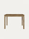 Table à manger à rallonges 90-120 cm en chêne massif chêne sauvage Cancun